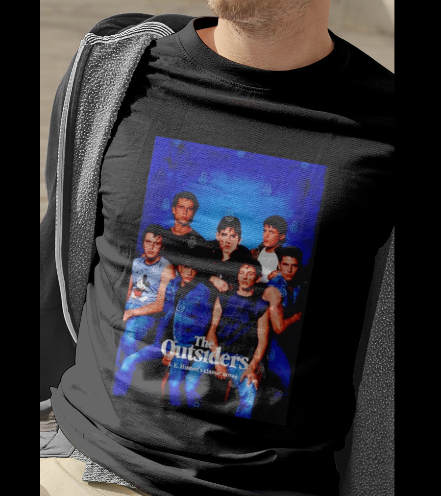 The Outsiders S E Hinton's Classic Novel Cover Group T-Shirt