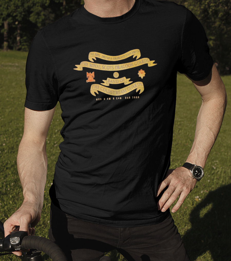 The Pipes Drums Highland Dancers Royal Scots Dragoon Guards Band Coldstream Guards T-Shirt