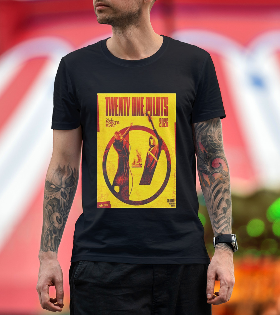 Twenty One Pilots All Points East 2026 Victoria Park London August 30 Tour T-Shirt