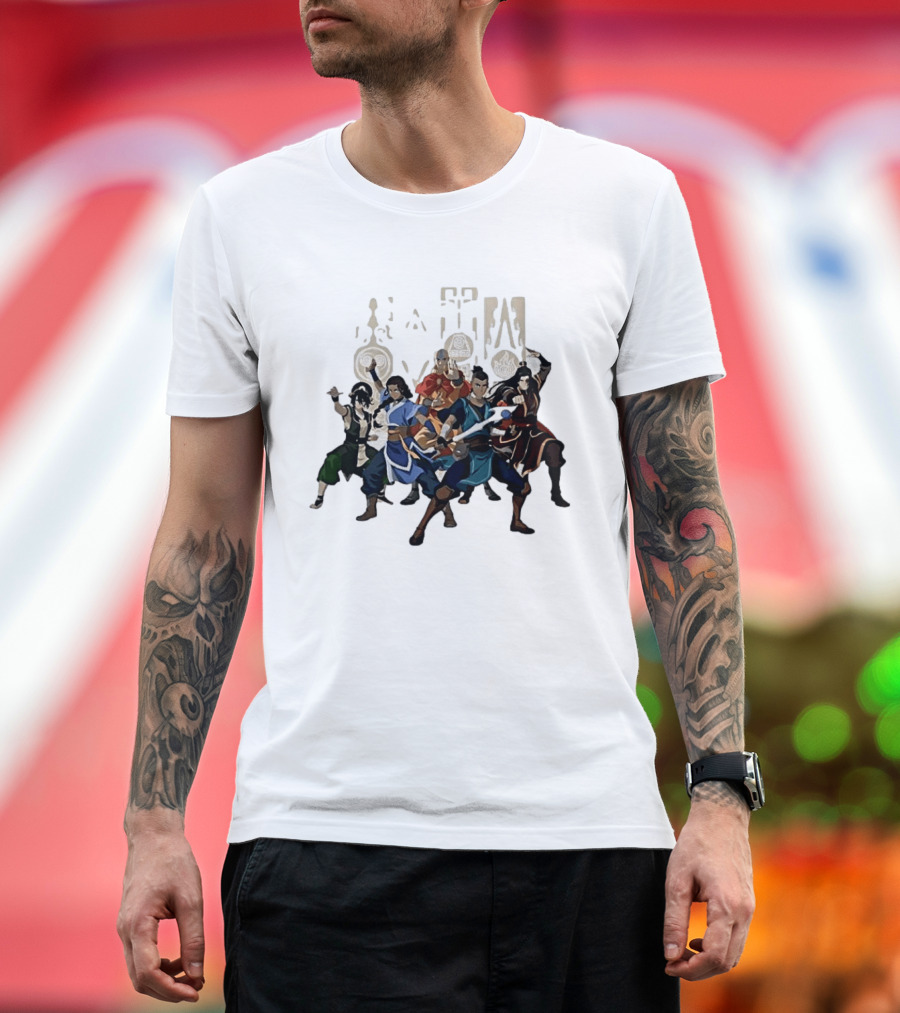 Avatar The Last Airbender Aang Katara Toph Sokka Zuko Elemental T-Shirt