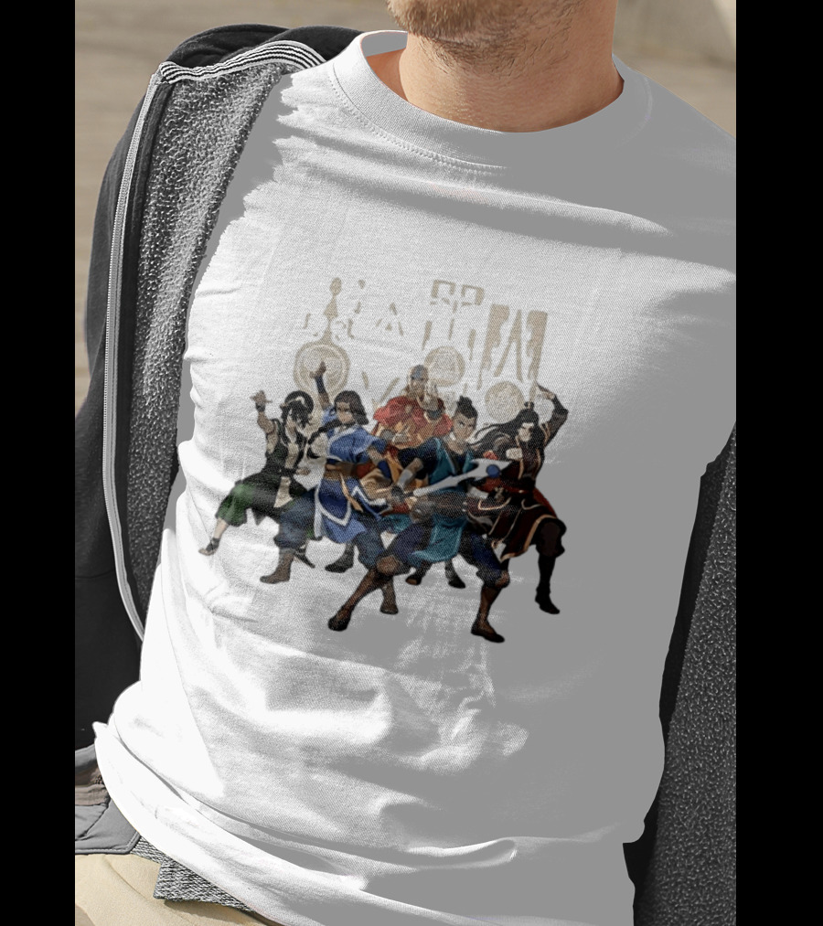 Avatar The Last Airbender Aang Katara Toph Sokka Zuko Elemental T-Shirt