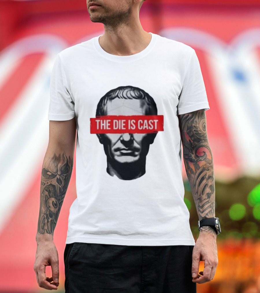 Julius Caesar The Die Is Cast Roman Historical Bust T-Shirt