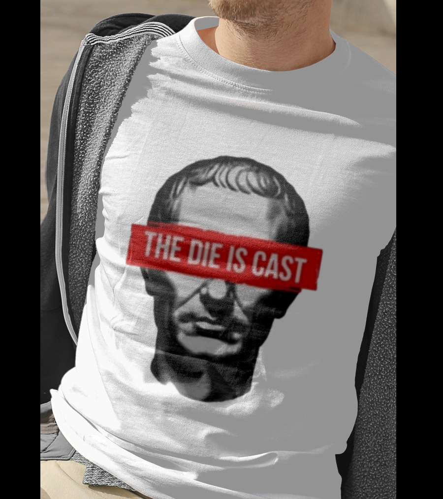 Julius Caesar The Die Is Cast Roman Historical Bust T-Shirt