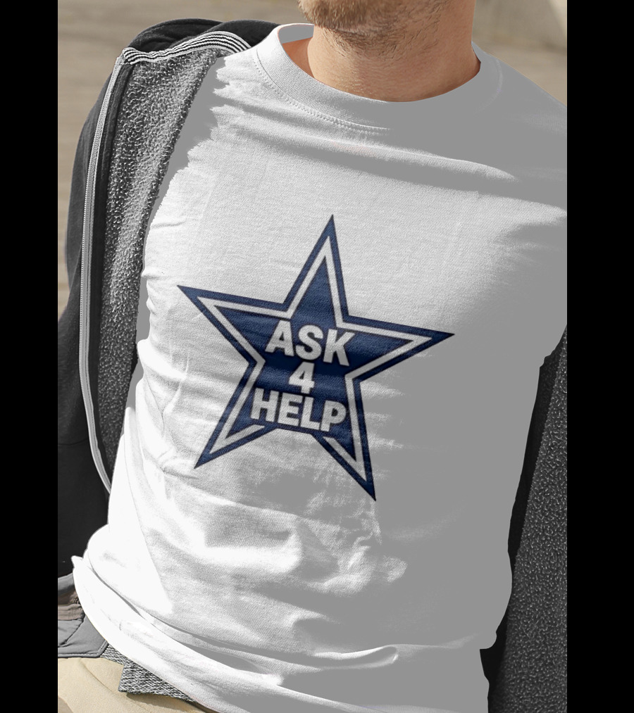 Dallas Cowboys Classic Ask 4 Help Star T-Shirt