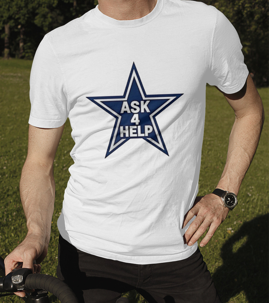 Dallas Cowboys Classic Ask 4 Help Star T-Shirt
