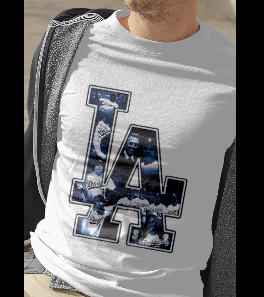 Los Angeles Dodgers Legends LA MLB Baseball Team Vintage Photography T-Shirt