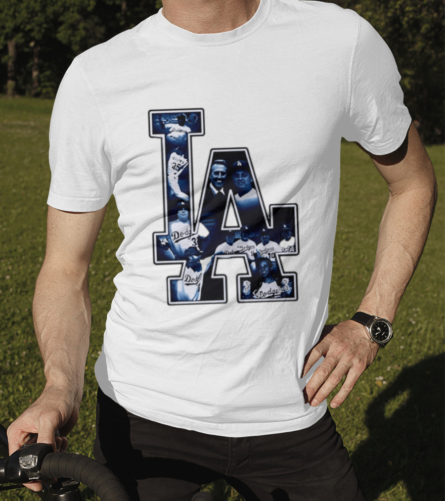 Los Angeles Dodgers Legends LA MLB Baseball Team Vintage Photography T-Shirt
