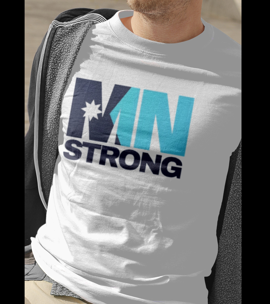 MN Strong Minneapolis Minnesota Kiss Cut Star T-Shirt