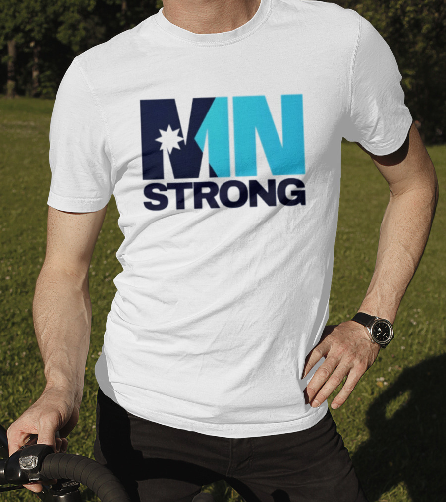 MN Strong Minneapolis Minnesota Kiss Cut Star T-Shirt