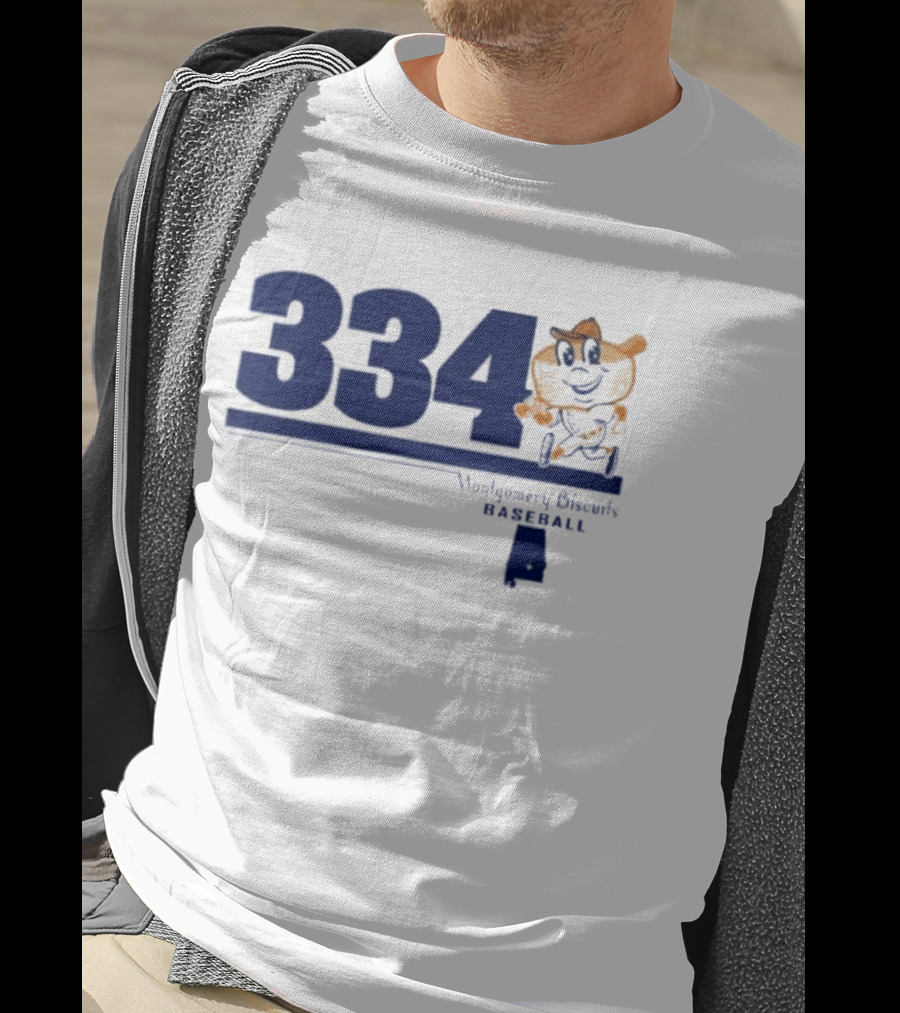 Montgomery Biscuits Baseball 334 Biscuits T-Shirt