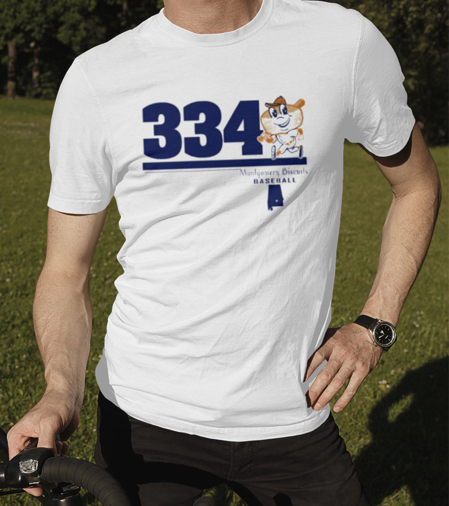 Montgomery Biscuits Baseball 334 Biscuits T-Shirt