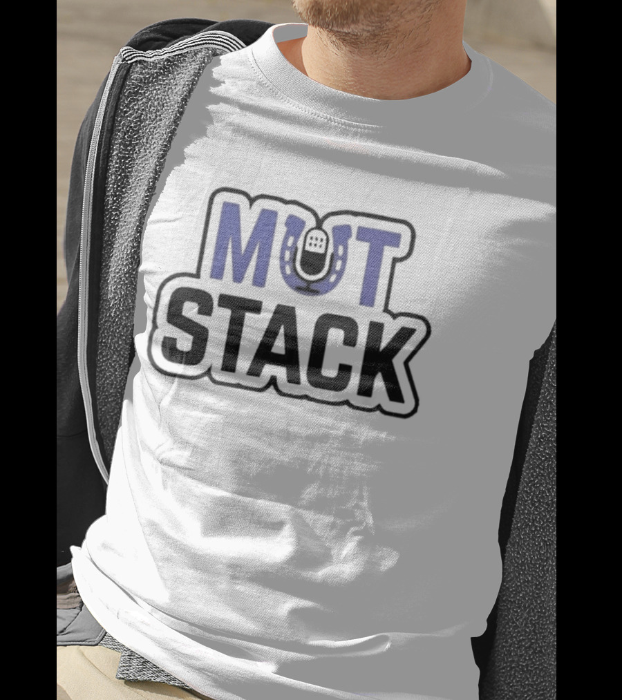 Mut Stack Horseshoe Iconography Blue And Black T-Shirt