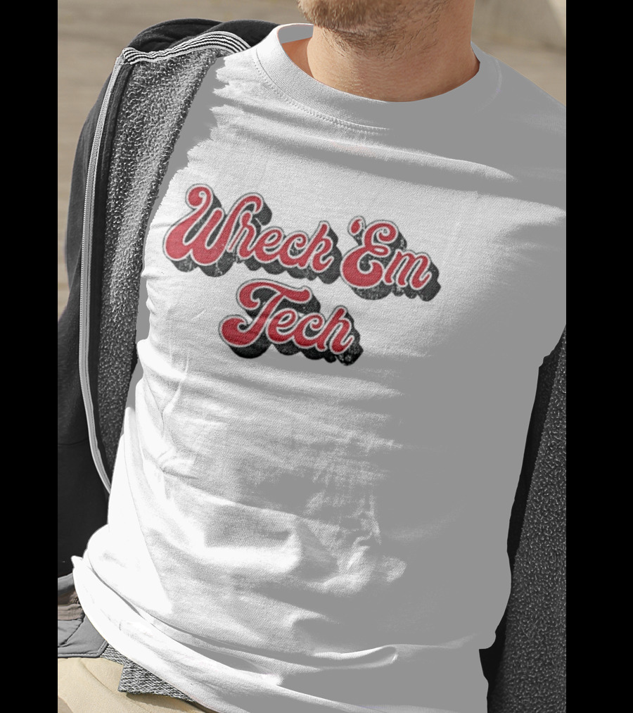 Wreck Em Tech Classic Texas Tech 70s Script T-Shirt