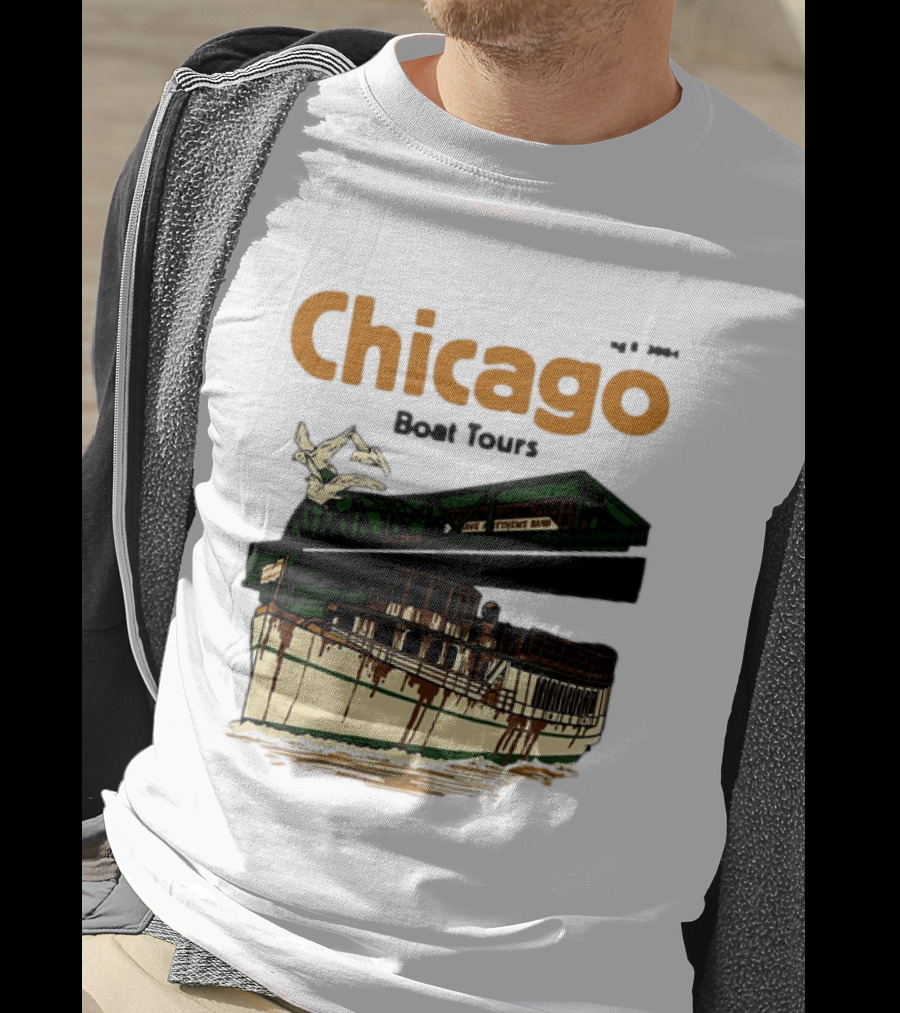 Dave Matthews Band Chicago Boat Tours August 8 2004 Vintage Concert T-Shirt