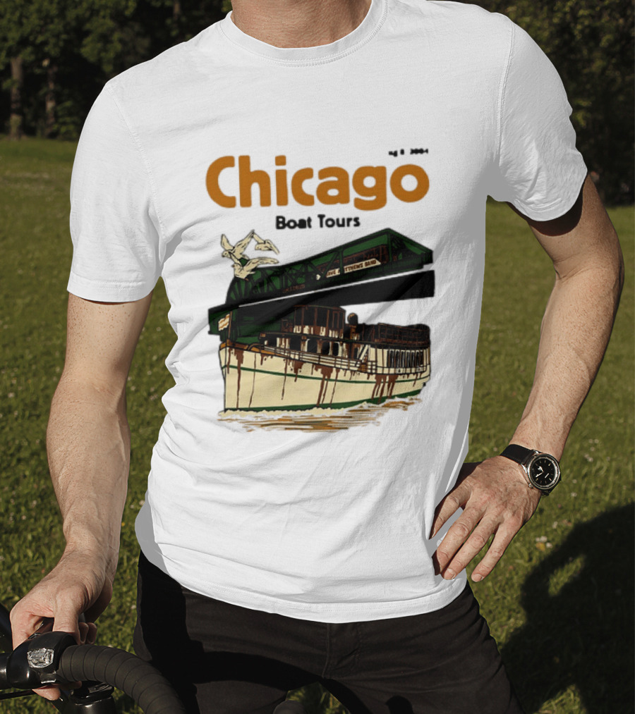 Dave Matthews Band Chicago Boat Tours August 8 2004 Vintage Concert T-Shirt