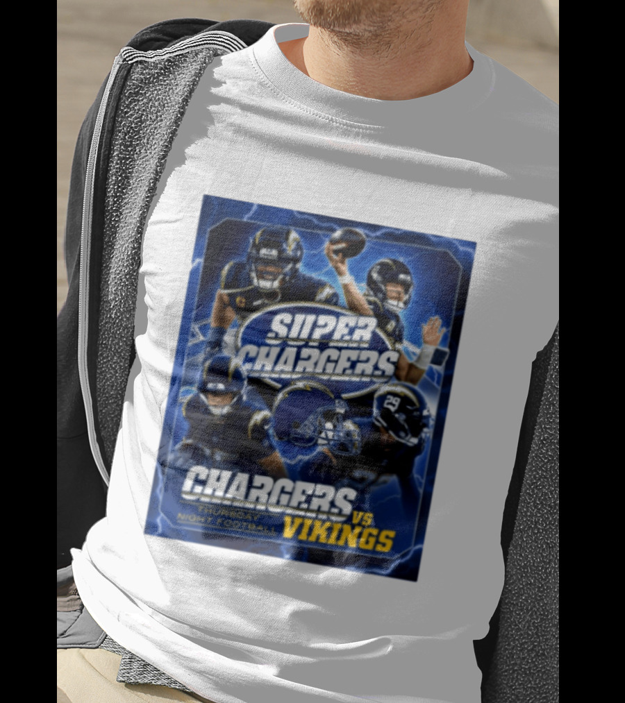 Super Chargers Vs Vikings Thursday Night Football 2025 T-Shirt