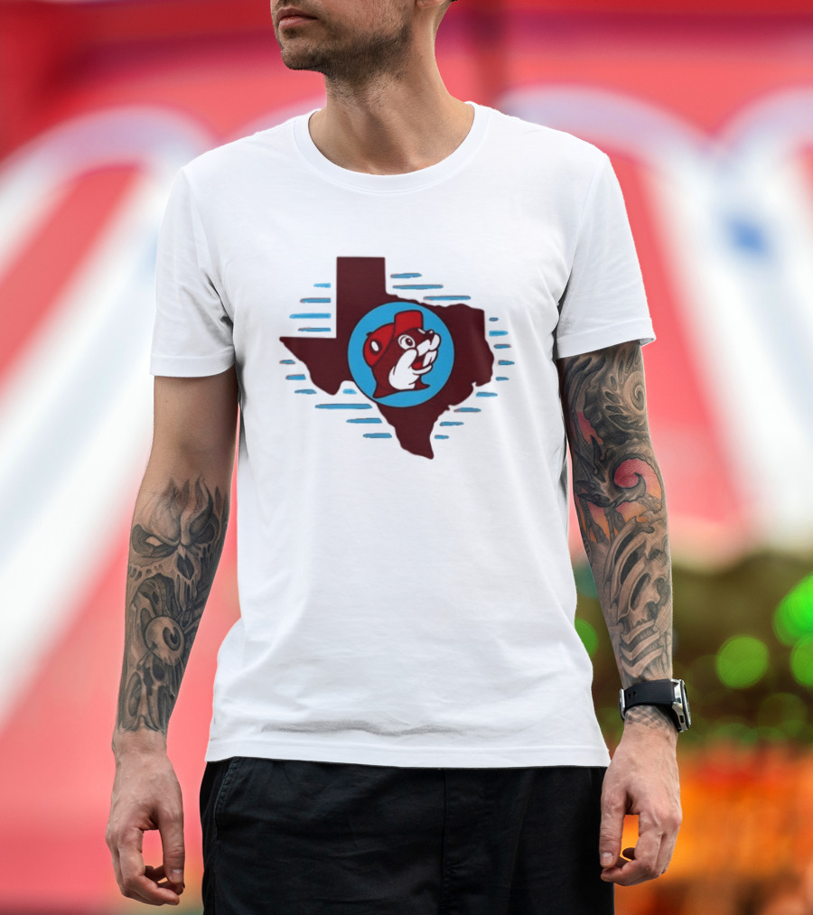 Buc Ees Texas Beaver Icon State Outline Trending T-Shirt