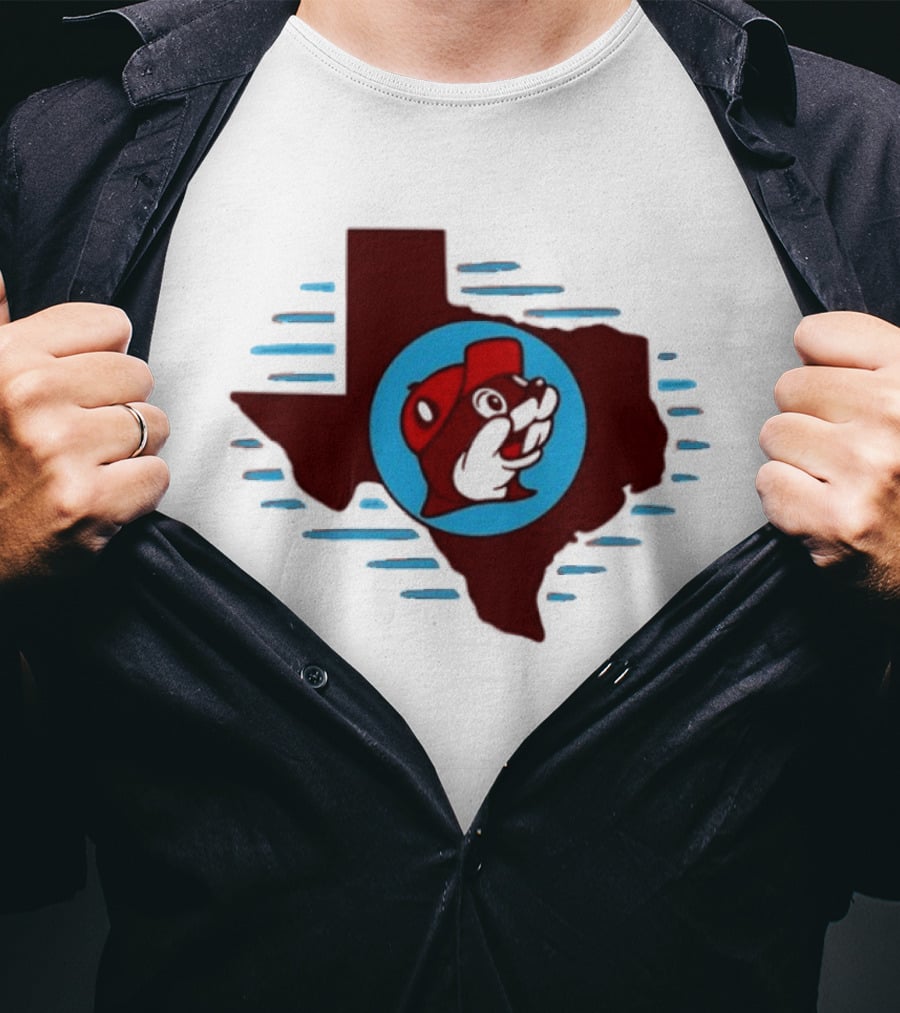 Buc Ees Texas Beaver Icon State Outline Trending T-Shirt