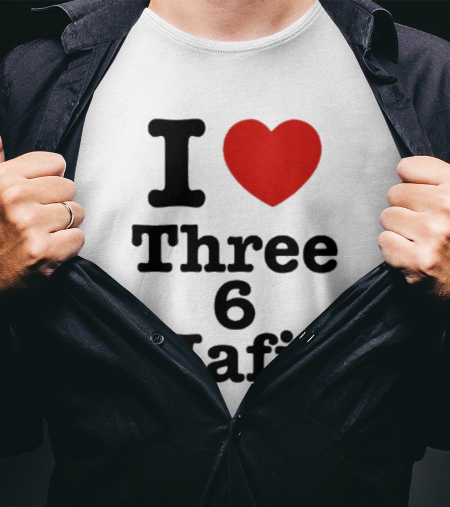 I Love Three 6 Mafia Trendsetter T-Shirt