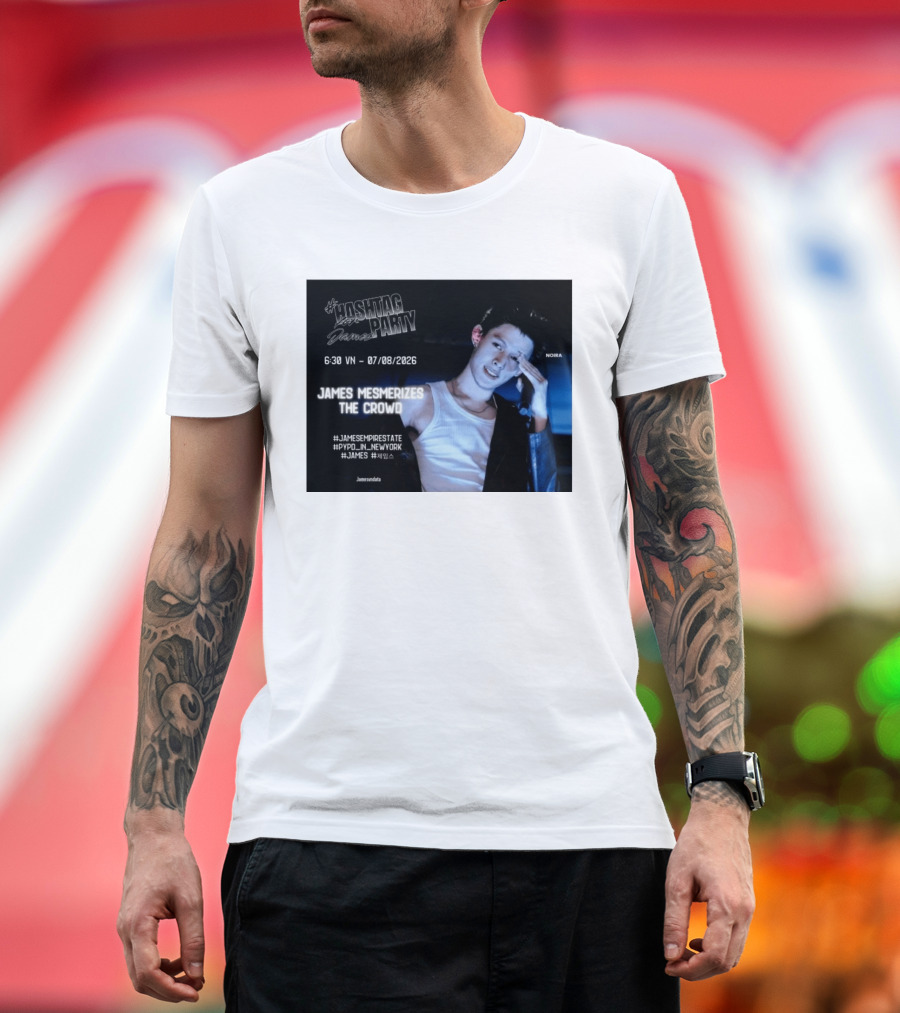 Hashtag Party With James PYPD Tour New York Crowd Mesmerized 07/08/2026 T-Shirt