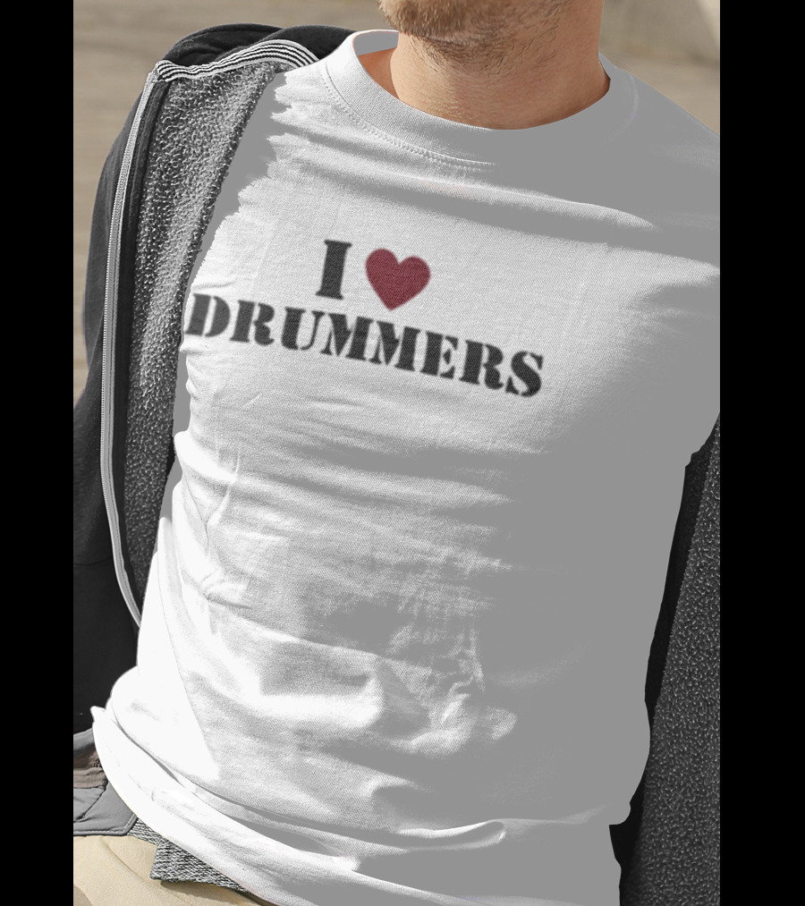 I Heart Drummers Passion Music T-Shirt