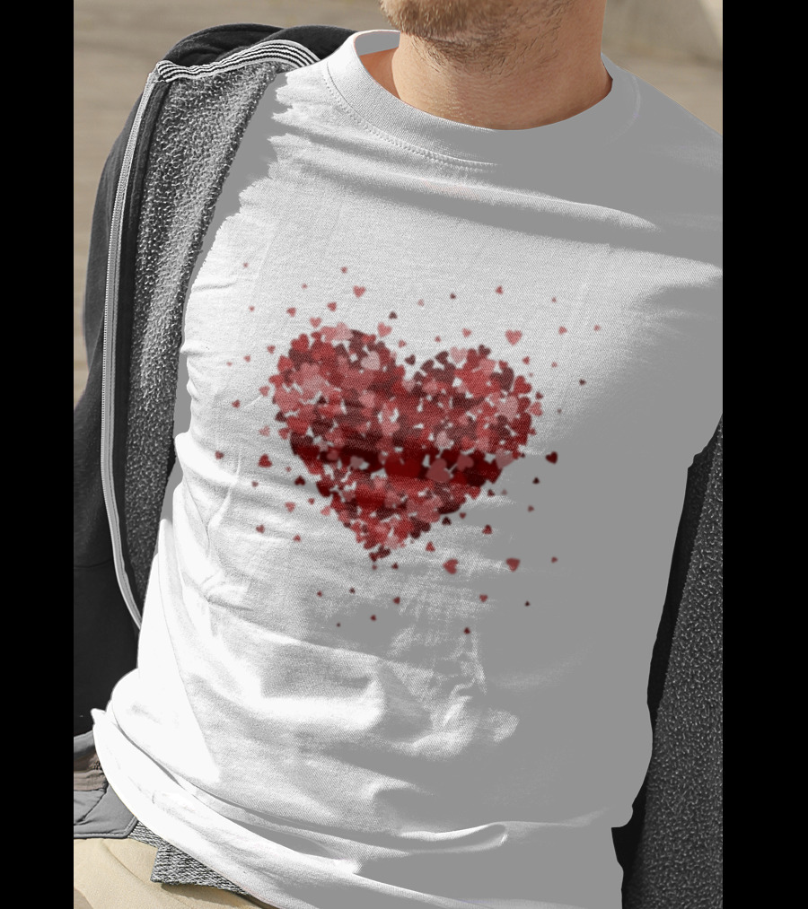 Romantic Valentine Tiny Hearts Xoxo Love T-Shirt