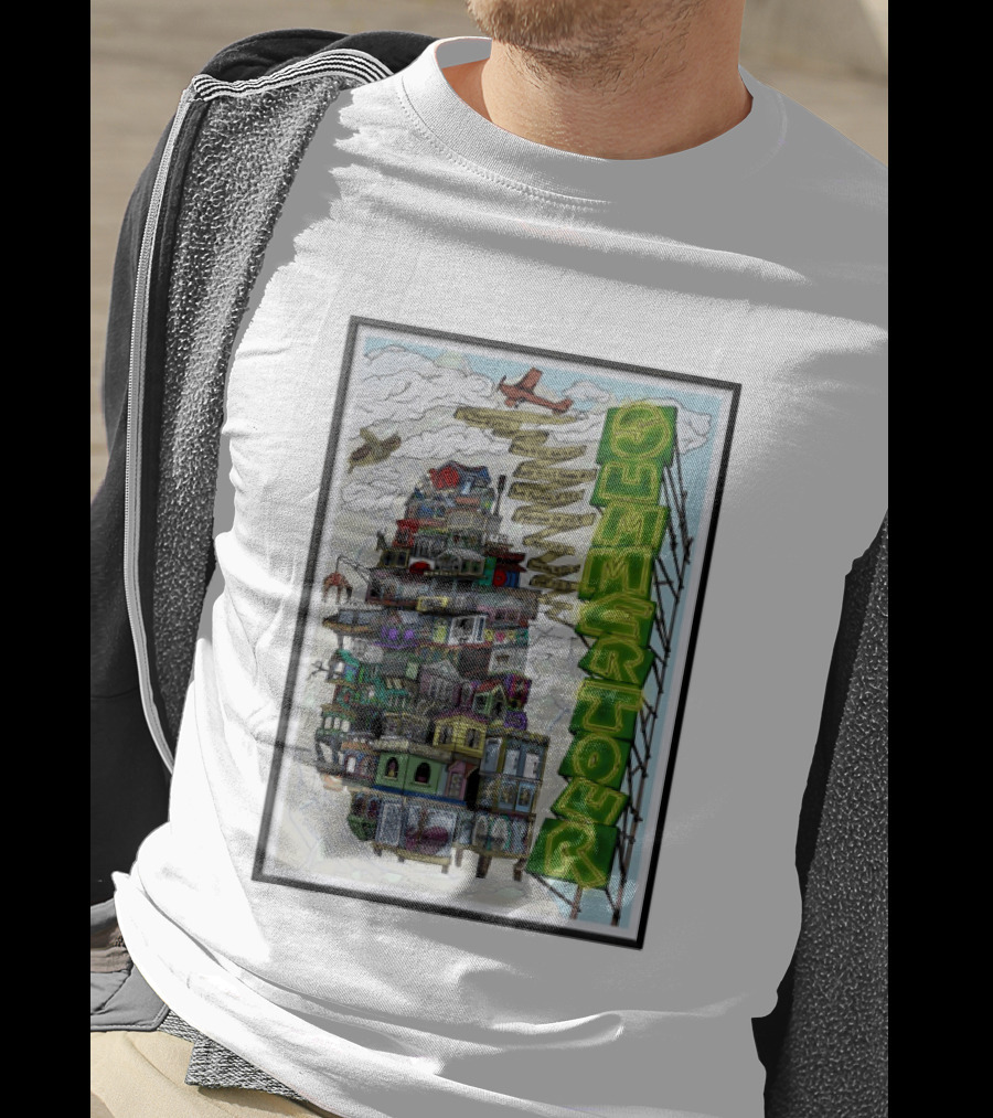 Phish Summer Tour 2025 With Signposts And Plane T-Shirt