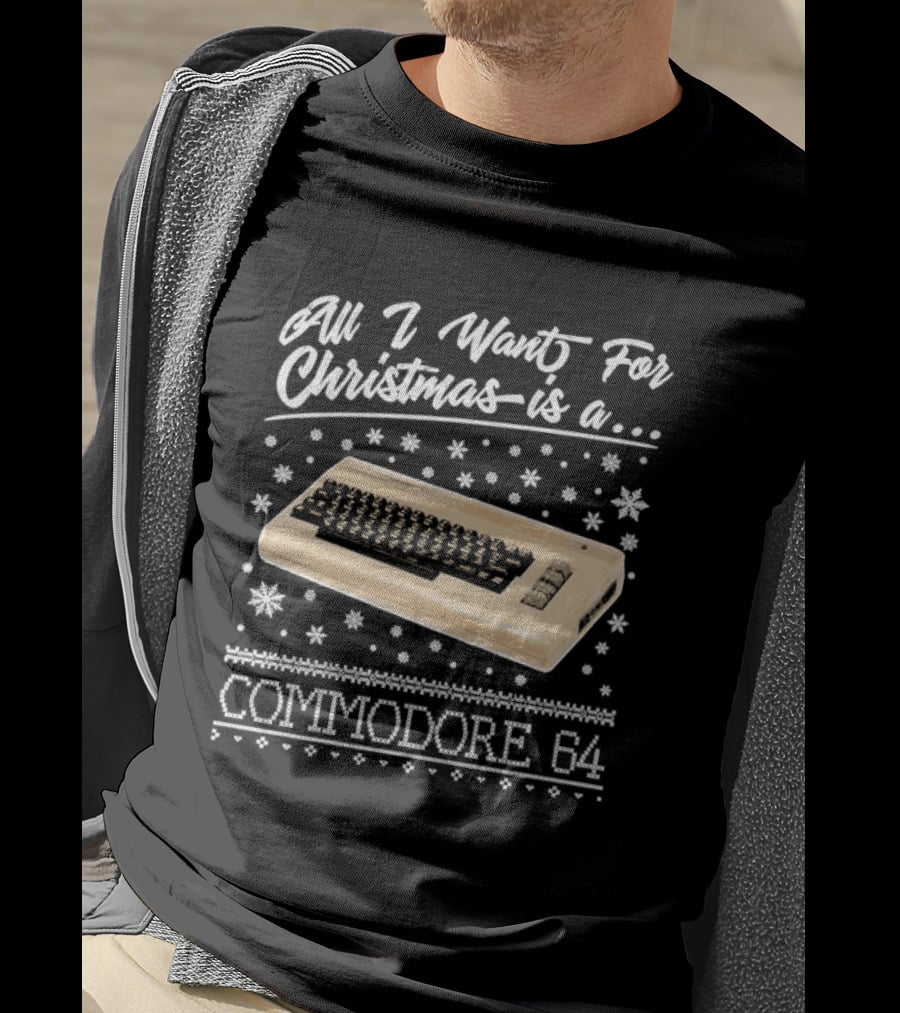 All I Want For Christmas Is A Commodore 64 Nostalgia T-Shirt