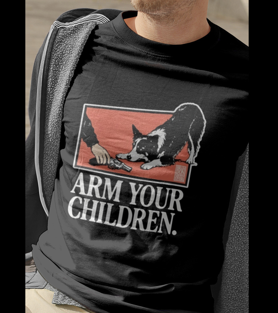 Arm Your Children Brandon Gone Over Dog T-Shirt
