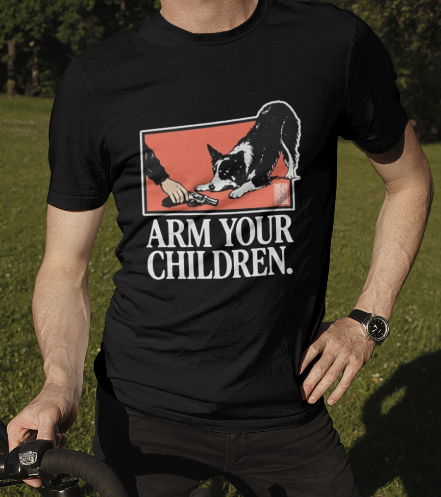 Arm Your Children Brandon Gone Over Dog T-Shirt