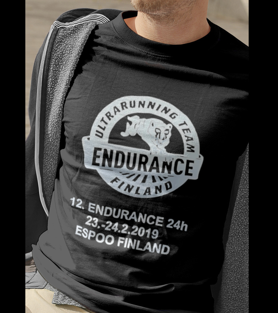 Endurance Finland Ultrarunning Team 12th 24h 23 24.2.2019 Espoo Finland T-Shirt