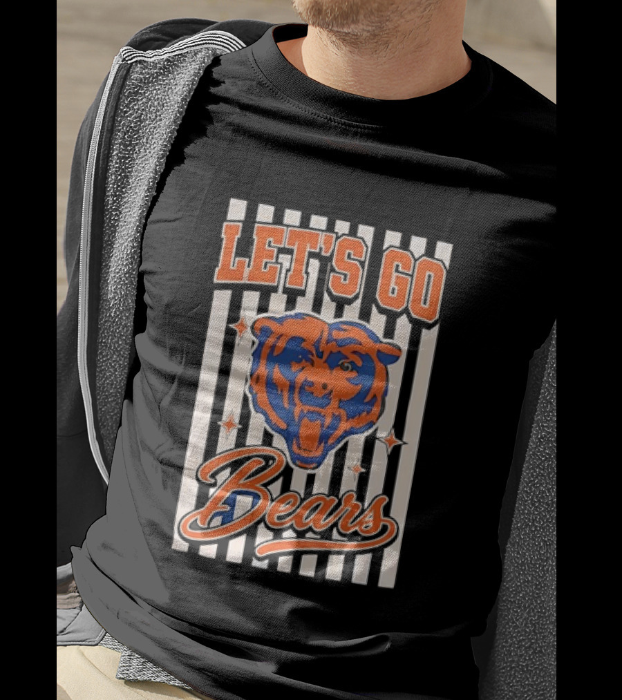 Let's Go Chicago Bears Fan Support T-Shirt