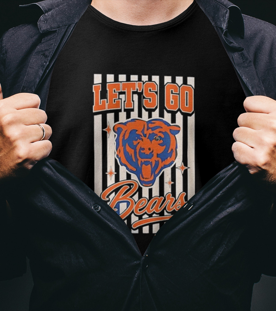 Let's Go Chicago Bears Fan Support T-Shirt