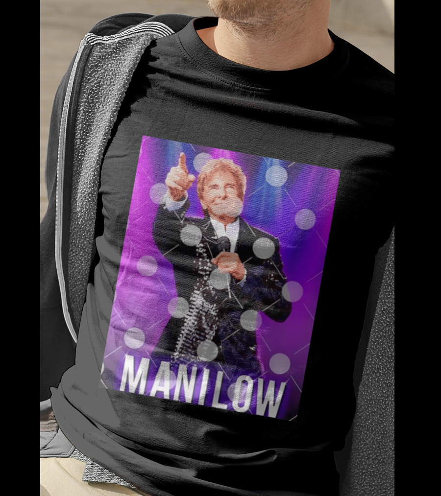 Barry Manilow Starry Stage Performance Concert T-Shirt