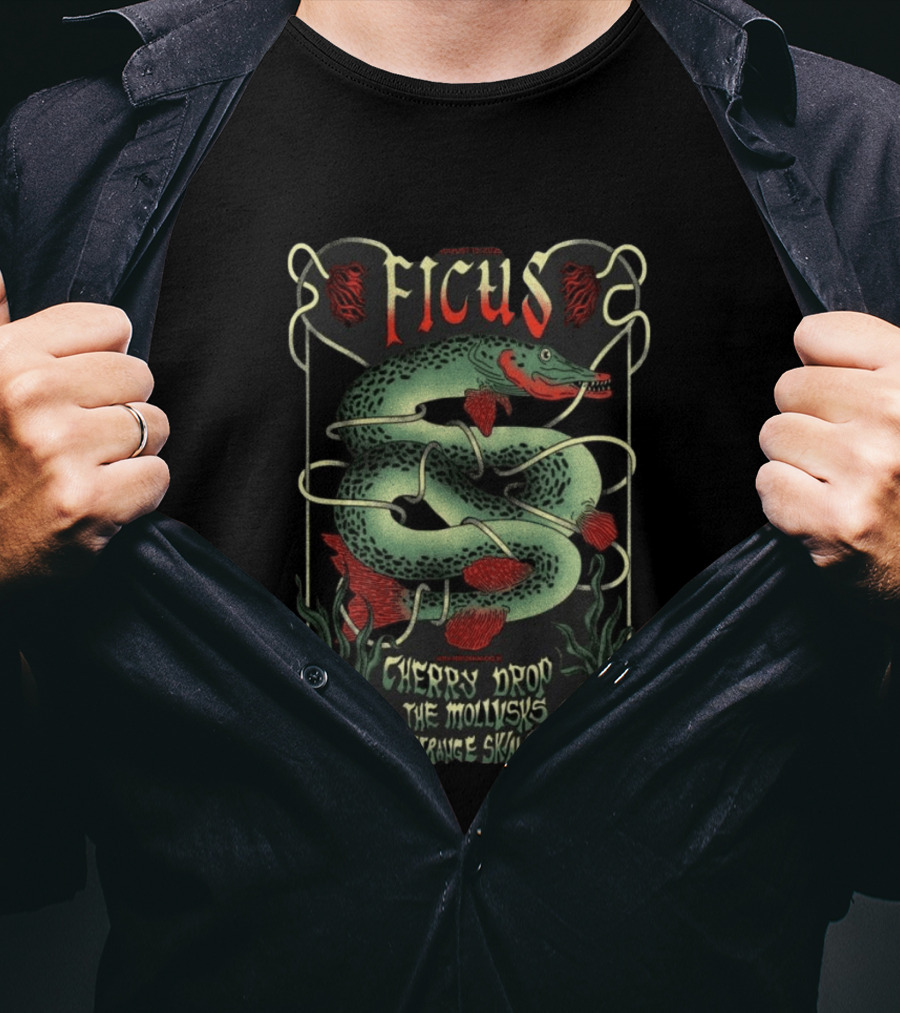 Ficus Cherry Drop The Mollusk's Strange Skin Aug 15 2026 Grand Rapids MI T-Shirt