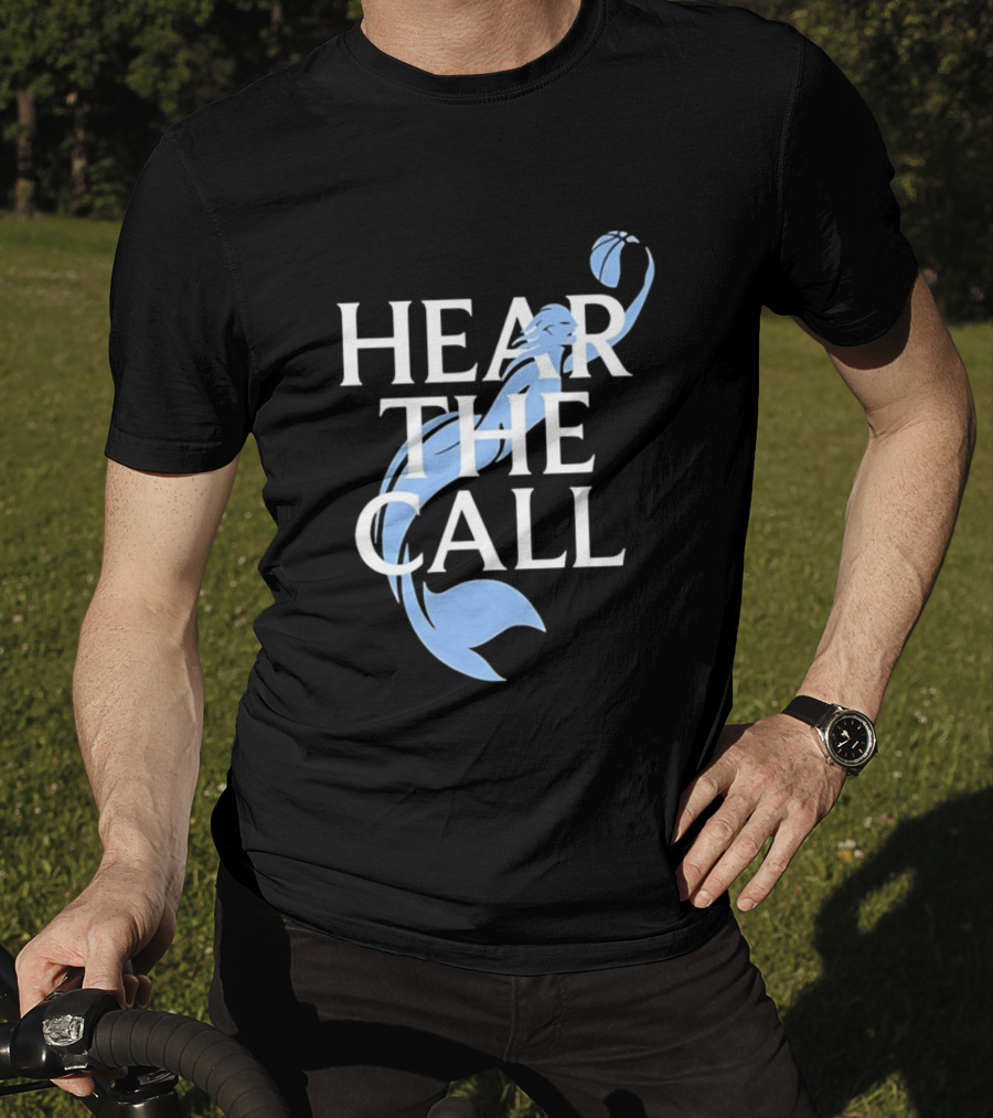 Hear The Call Mermaid Basketball Sports T-Shirt