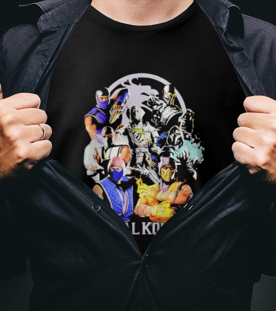 Mortal Kombat Sub Zero Ninja Characters Group T-Shirt