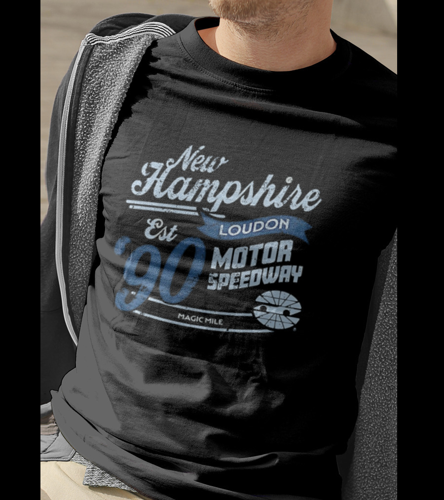 New Hampshire Loudon Motor Speedway Est 90 Magic Mile Racing T-Shirt
