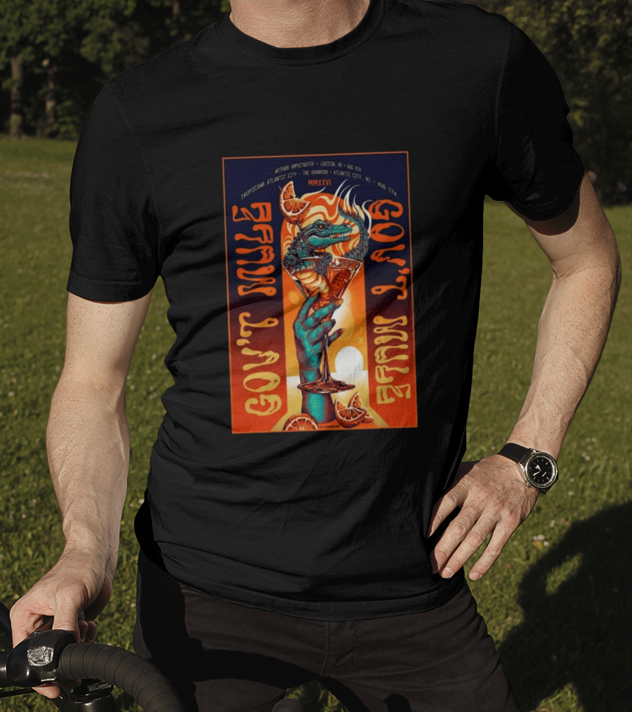 Gov't Mule Artpark Amphitheater Lewiston NY August 5 2026 Alligator Cocktail Tropicana Atlantic City August 7 MMXXVI T-Shirt