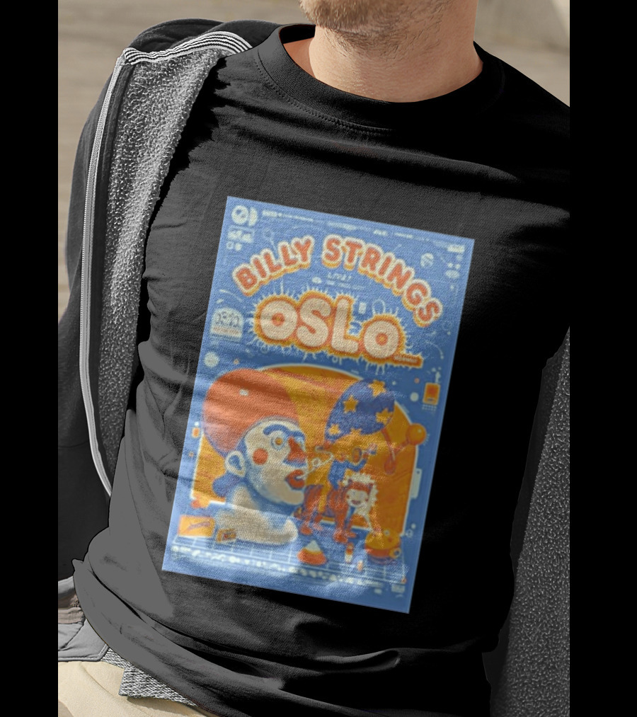 Billy Strings Live Oslo Norway 06.10 Tour Event T-Shirt