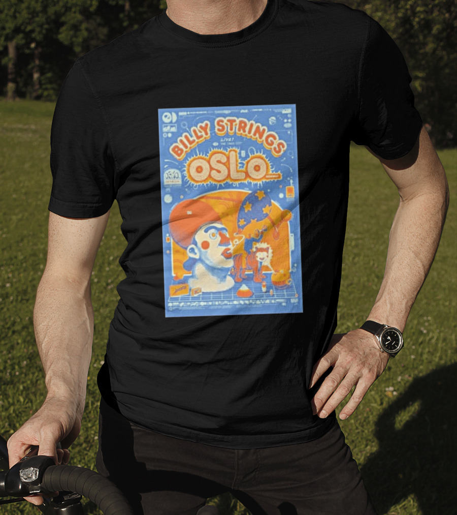 Billy Strings Live Oslo Norway 06.10 Tour Event T-Shirt