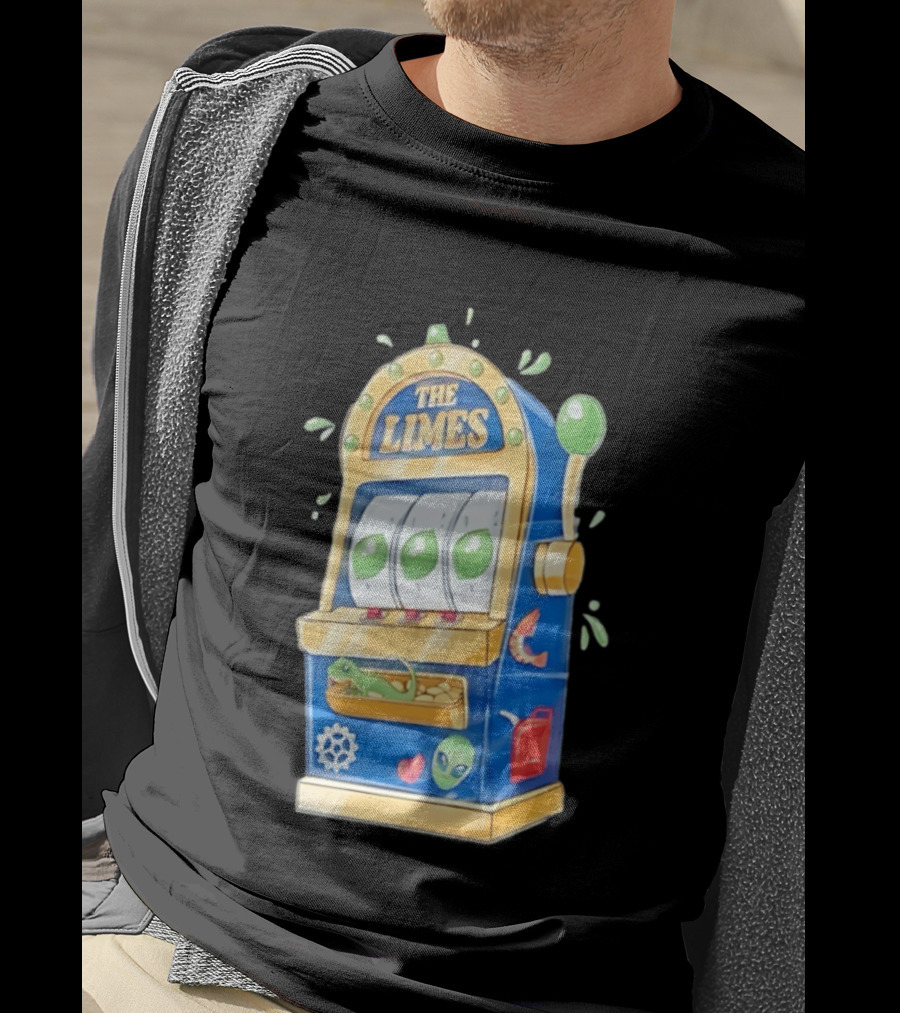 The Limes Slot Machine Gambling Casino With Aliens And Citrus T-Shirt