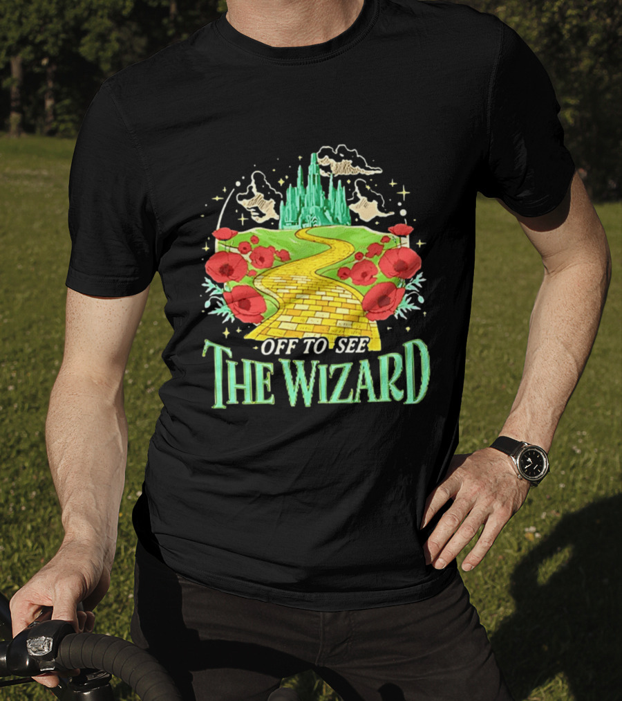 Off To See The Wizard Yellow Brick Road Fantasy Longsleeve T-Shirt