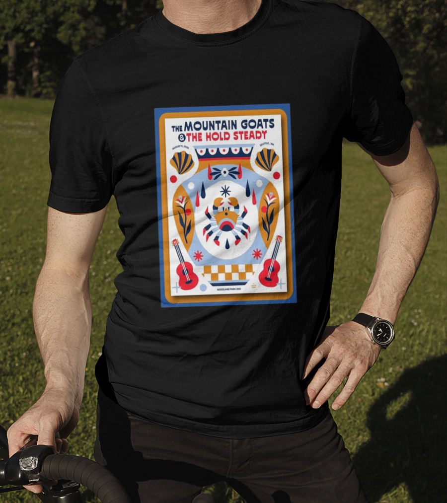 The Mountain Goats & The Hold Steady August 9 2026 Seattle Woodland Park Zoo Tour T-Shirt