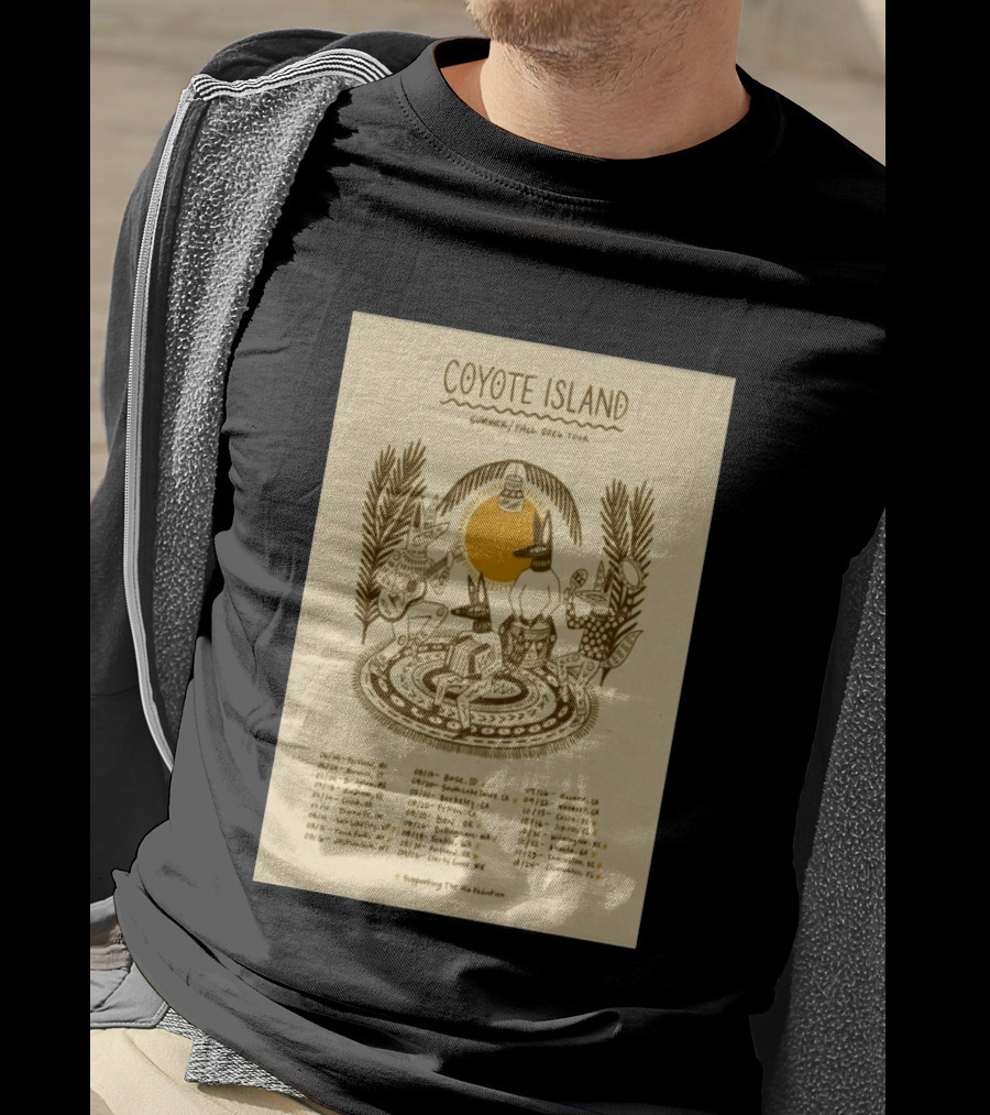 Coyote Island Summer Fall 2026 Tour Portland Boise Berkeley Petaluma T-Shirt