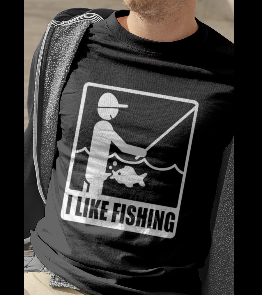 I Like Fishing Fisherman Angler Catching Fish T-Shirt