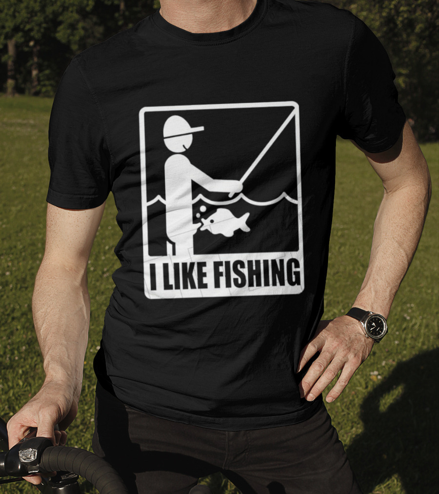 I Like Fishing Fisherman Angler Catching Fish T-Shirt