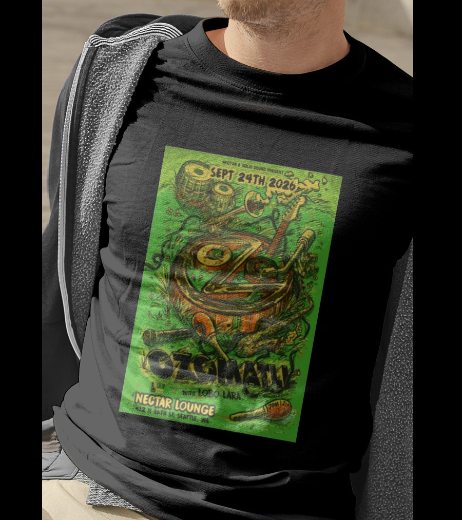 Ozomatli At Nectar Lounge Seattle With Lobo Lara September 24th 2026 T-Shirt