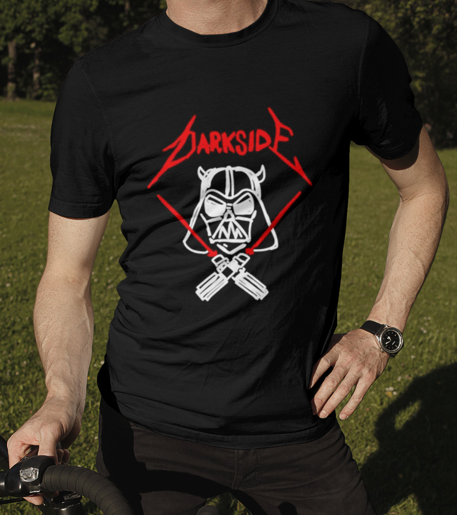 Darth Vader Join The Dark Side Metal Crossover Darkside Zwrocle Lightsabers T-Shirt