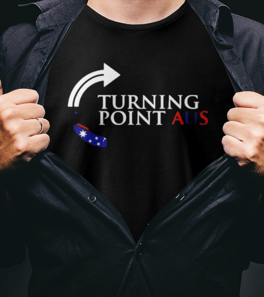 Turning Point AUS Boomerang Arrow Flag T-Shirt